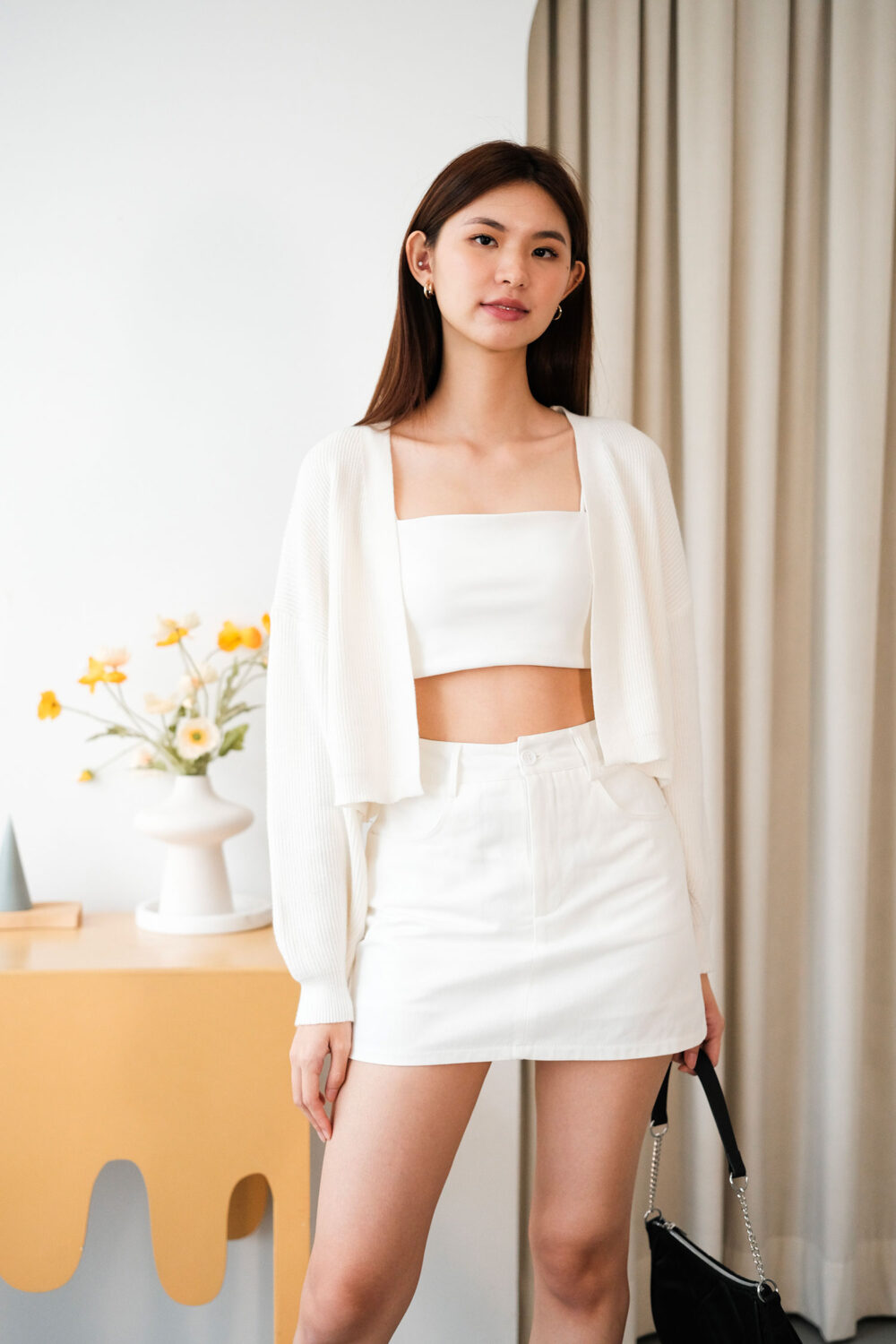 Knit Crop Cardigan - Image 4