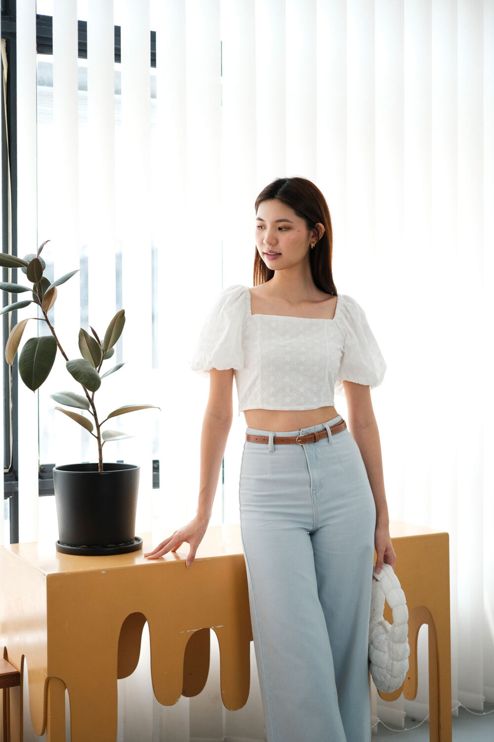 Denim Culottes Pants - Image 20