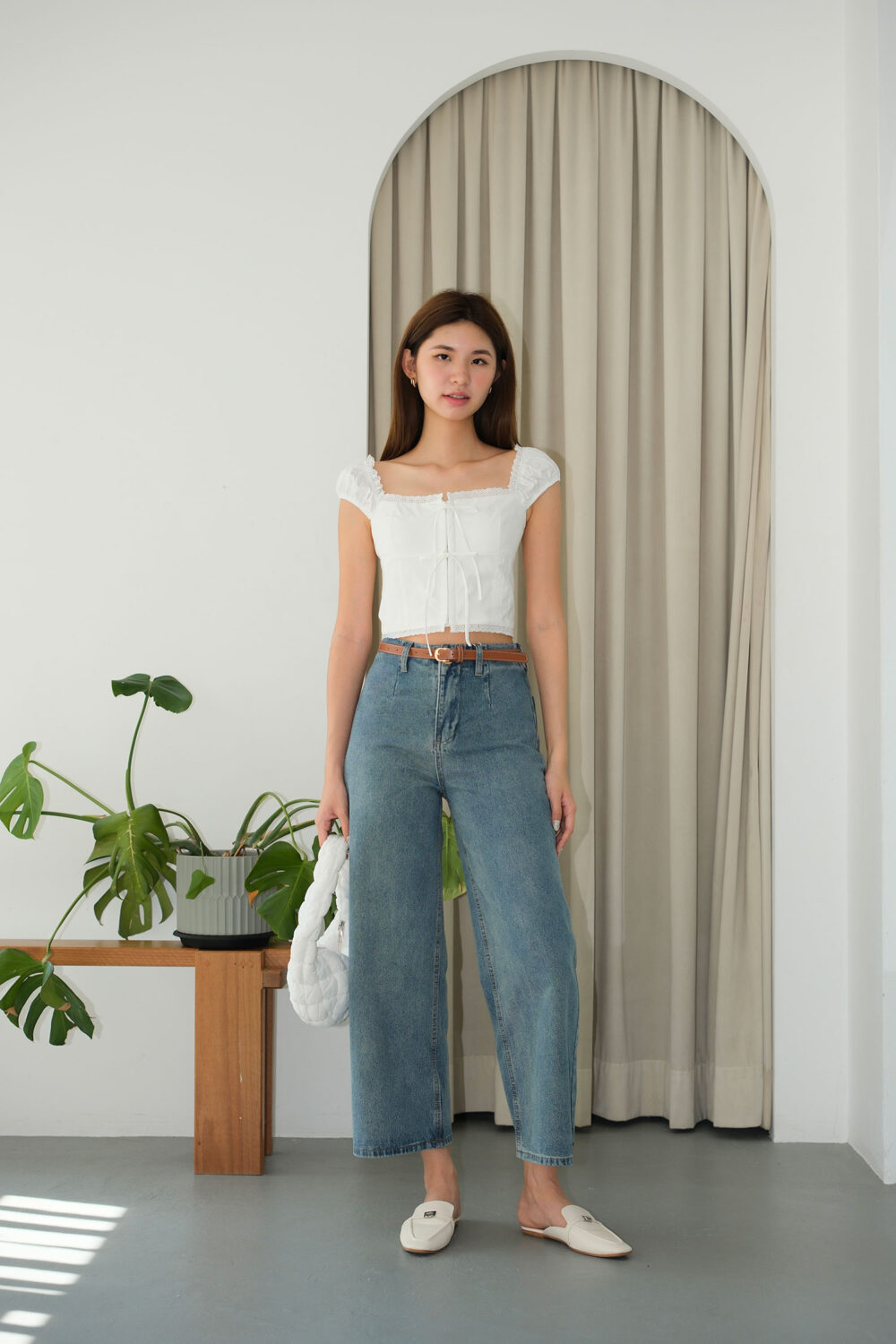 Denim Culottes Pants - Image 5