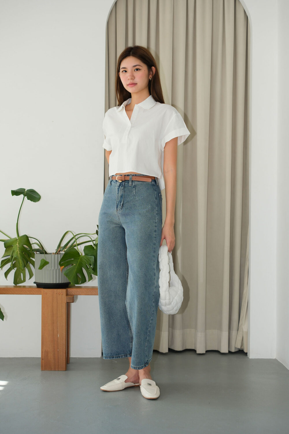 Denim Culottes Pants