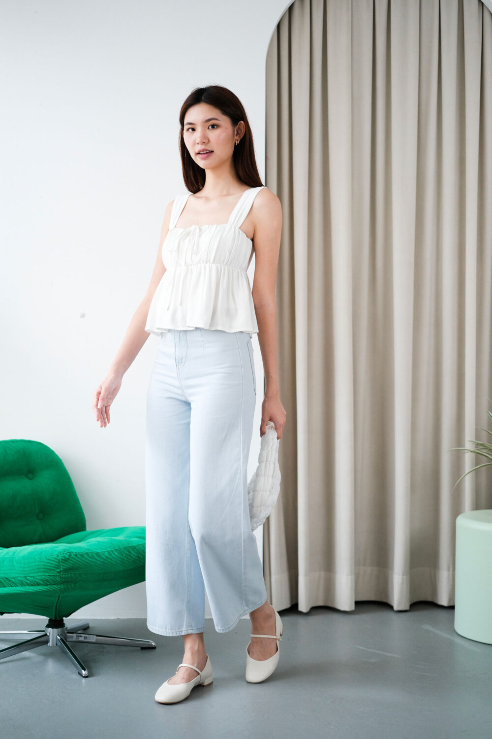 Denim Culottes Pants - Image 16