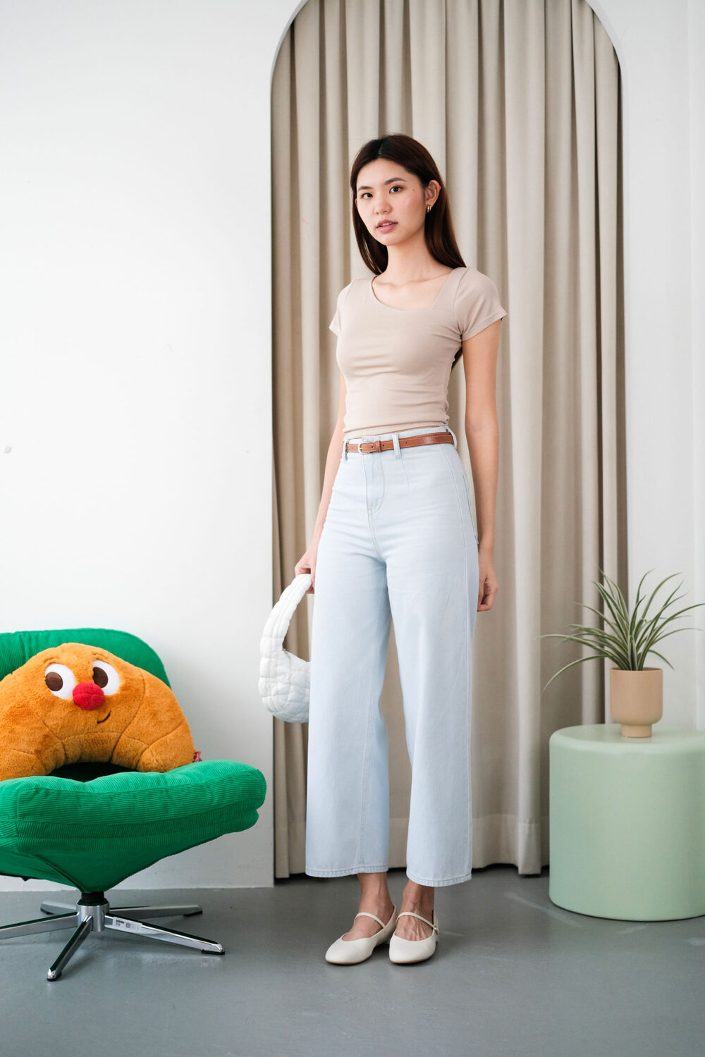 Denim Culottes Pants - Image 17