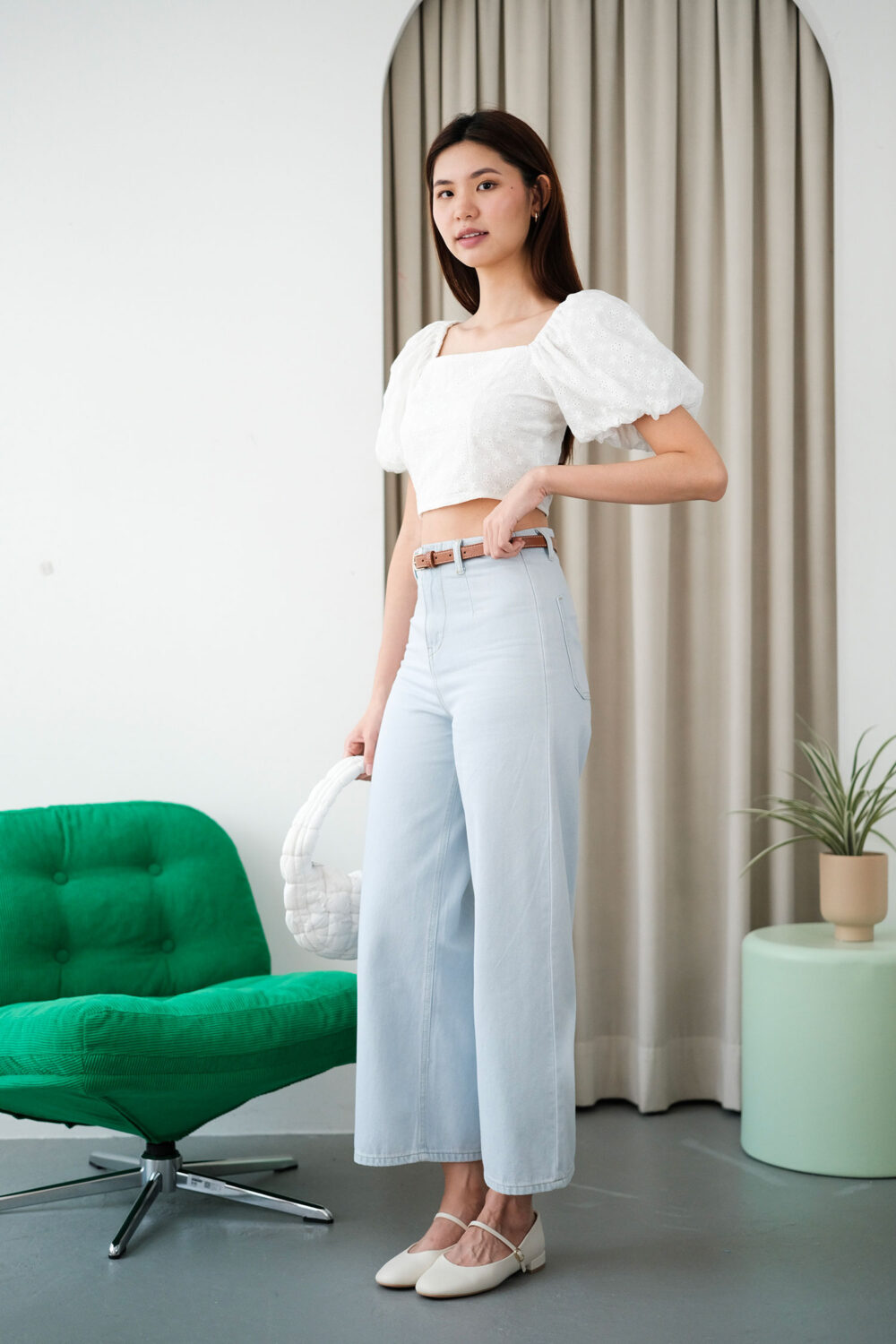 Denim Culottes Pants - Image 19