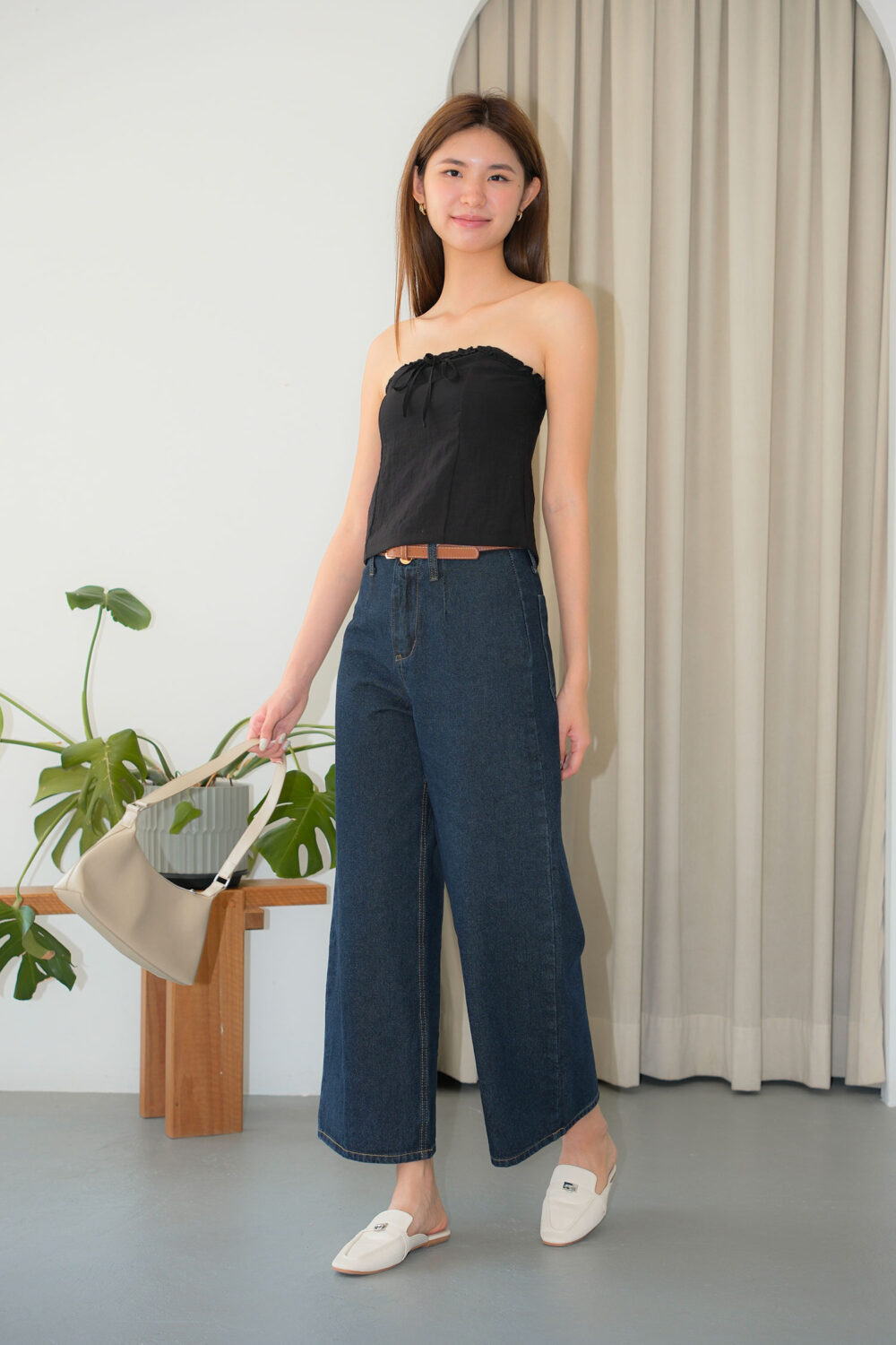 Denim Culottes Pants - Image 7