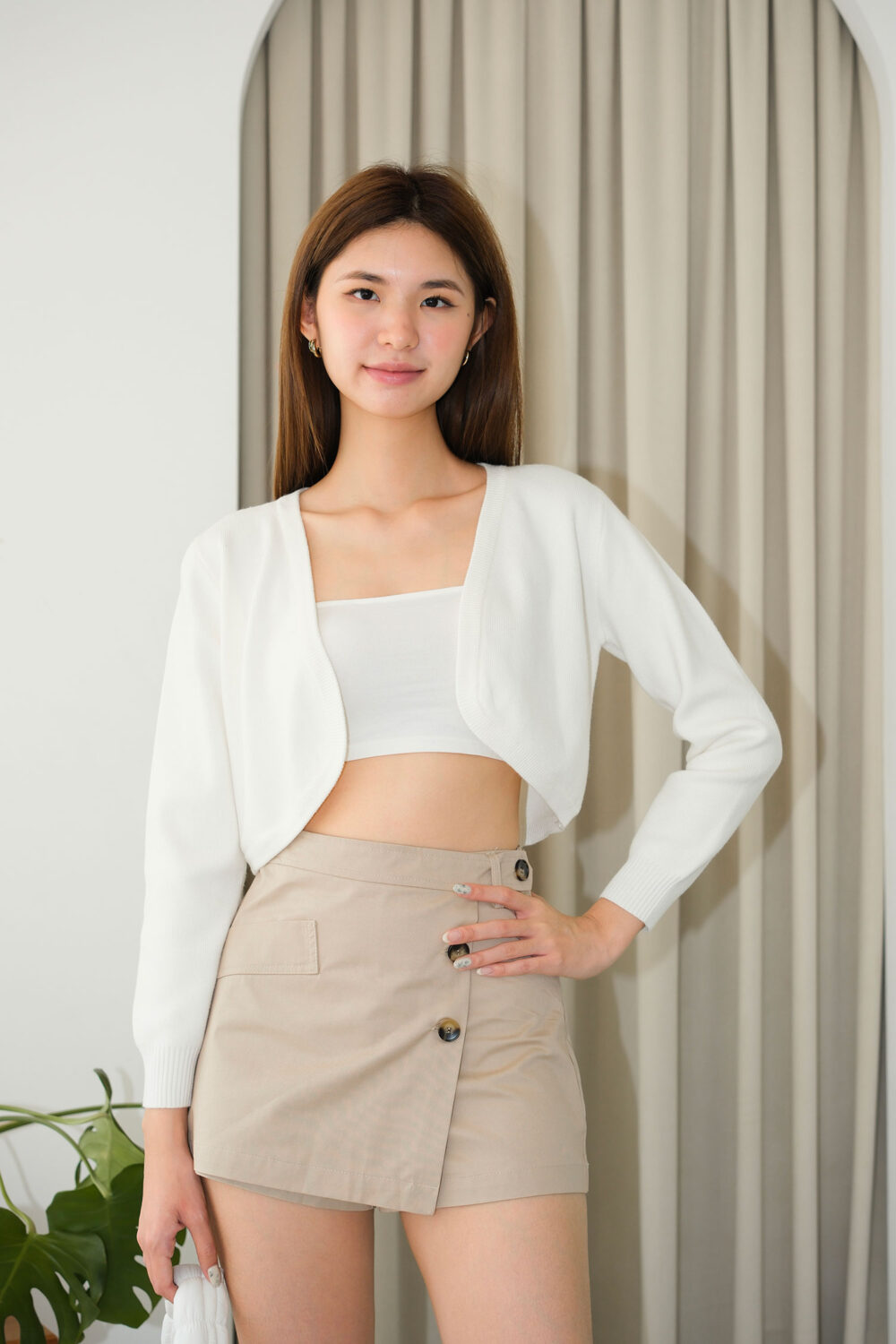 Petite Knit Bolero Crop Cardigan - Image 5