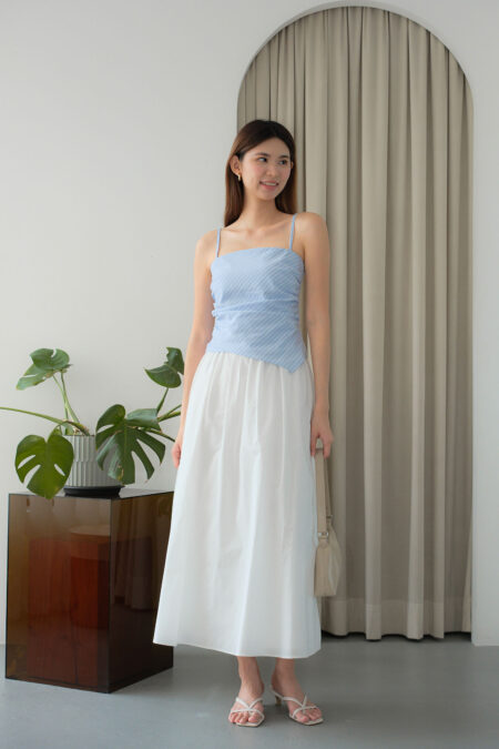 Stripped Asymmetrical Ruched