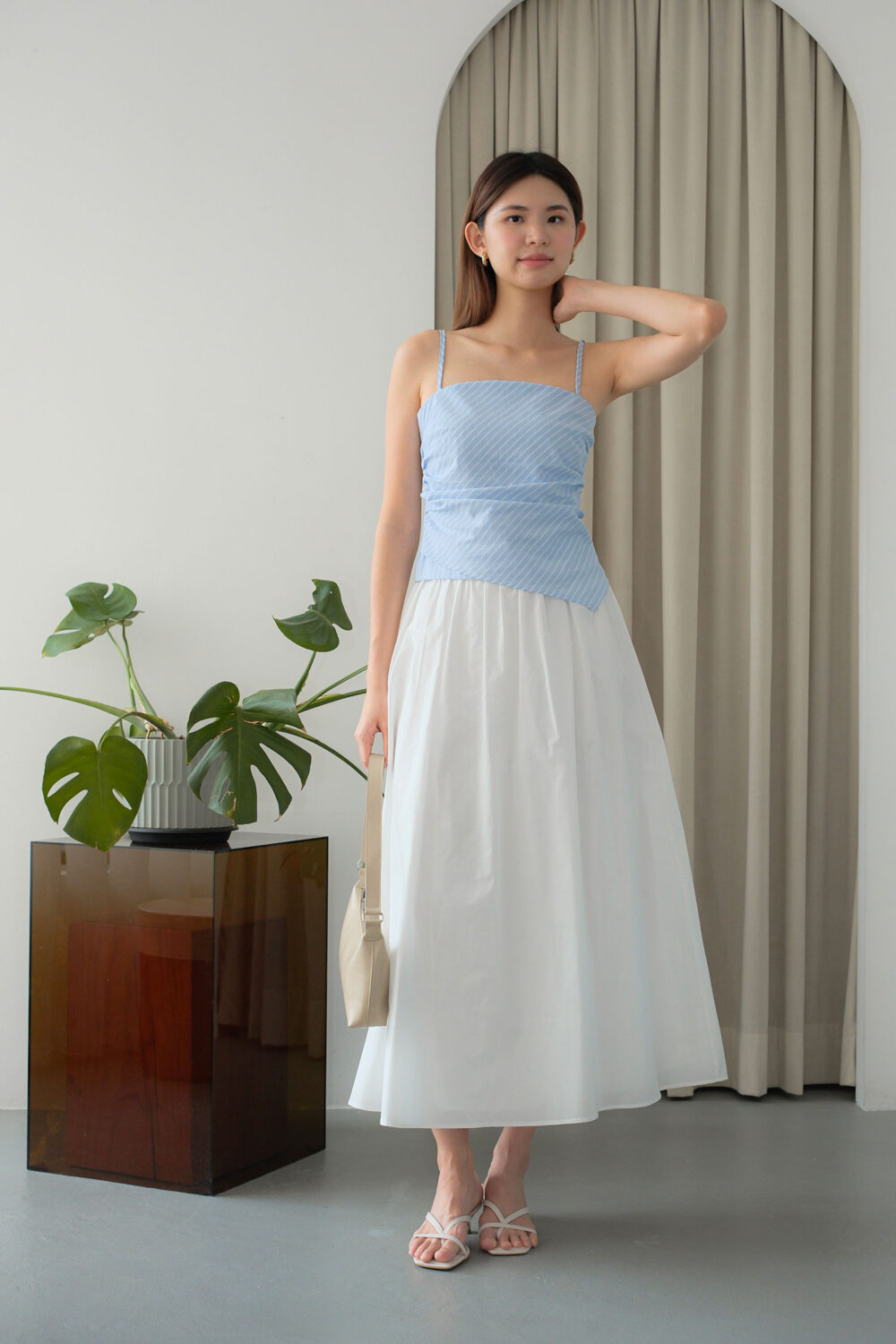 Stripped Asymmetrical Ruched - Image 2