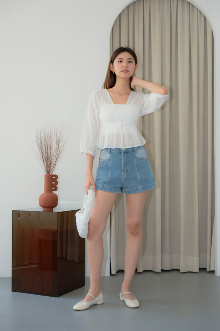 Broiderie Floral Lace Shirt