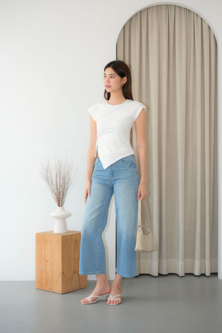 Cap Sleeve Asymmetric Top