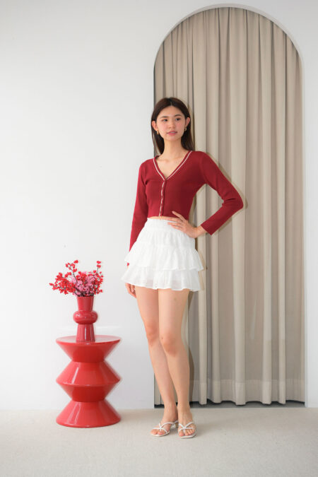 Contrast Trim Cardigan