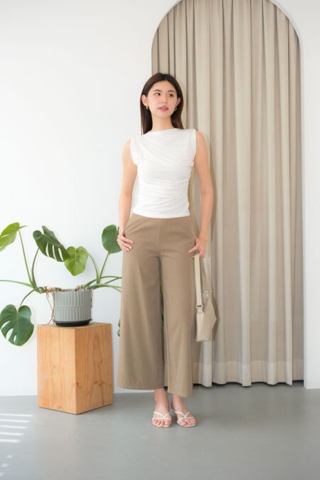 Flat High Waisted Pants