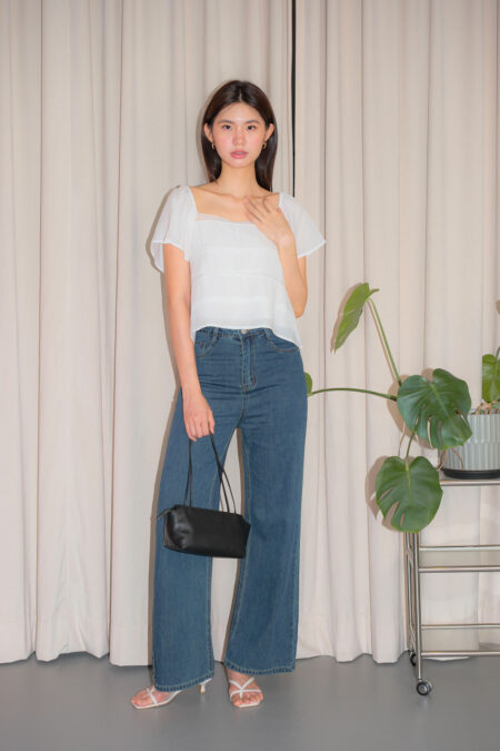 Straight Cut Denim Pants
