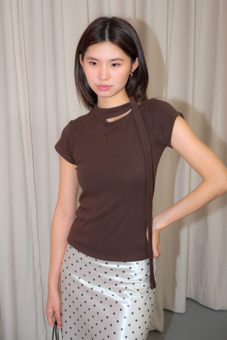 Neck Tie Deco Top
