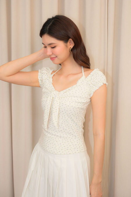 Double Layer Effect Floral Top